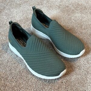 Skechers Men's Olive Green Slip-On Sneakers